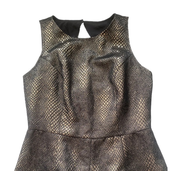 Jack by BB Dakota Bronze Piccolo Romper Metallic Black and Gold - Picture 4 of 11